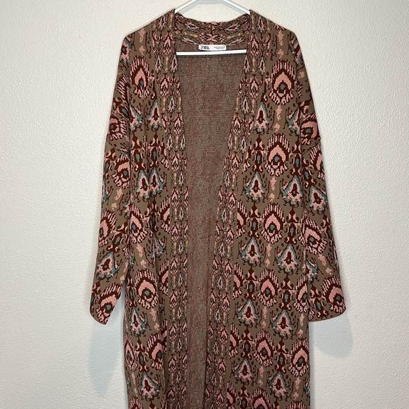 ZARA JACQUARD KNIT KIMONO JACKET SPECIAL EDITION S - Picture 5 of 5